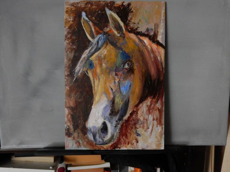 Original Horse Painting by Vita Schagen