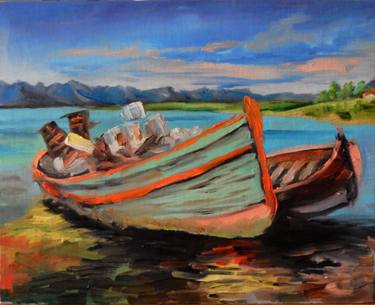 Print of Expressionism Boat Paintings by Vita Schagen