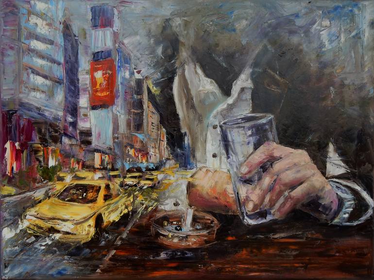 After work. Painting by Vita Schagen