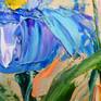 This is one of a kind original oil painting. It was done in oil on canvas.
Irises, flowers. Impasto oil painting. Palette knife, heavy textured art
Let me know if you have any questions! I will be happy to answer.
Thanks for looking!