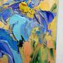 This is one of a kind original oil painting. It was done in oil on canvas.
Irises, flowers. Impasto oil painting. Palette knife, heavy textured art
Let me know if you have any questions! I will be happy to answer.
Thanks for looking!