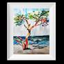This is one of a kind original landscape painting. Abstract bright tree by the beach.  Seascape. It was done in acrylic on paper by using a palette knife, and carefully finished with a high quality varnish.
The painting is mounted in passepartout.
Dimensions: 30 x 42 x 0.1 cm (unframed) / 53.5 x 42 cm (mounted in passepartout)
Impasto painting. Palette knife.

Let me know if you have any questions! I will be happy to answer.
Thanks for looking!