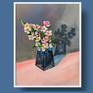 This is one of a kind original oil painting. It was done in oil on canvas board and carefully finished with a high quality varnish. It is signed on the back and comes with a Certificate of Authenticity.

The painting is sold unframed.