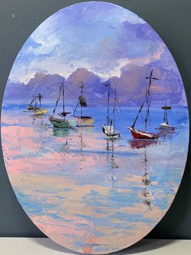 Oval Canvas Paintings Saatchi Art