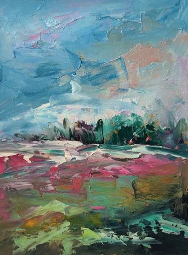 Original Abstract Landscape Paintings by Vita Schagen