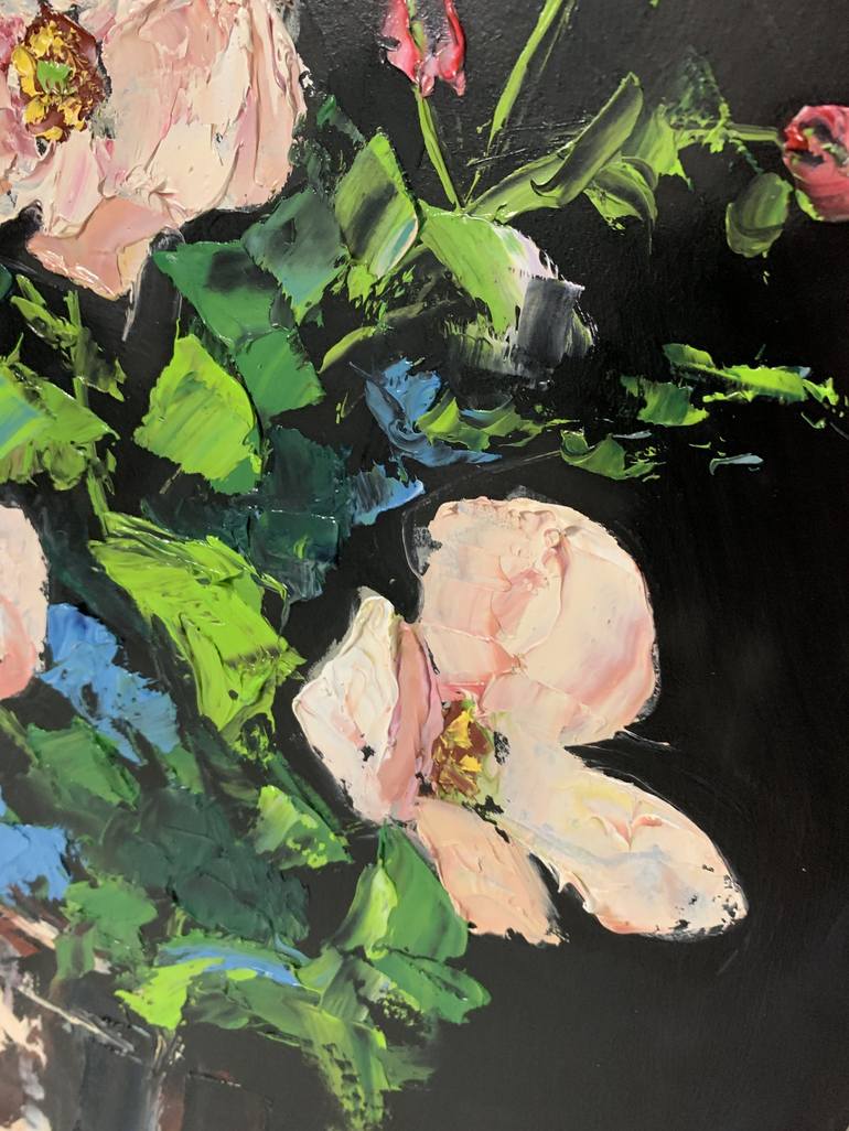 Original Expressionism Floral Painting by Vita Schagen