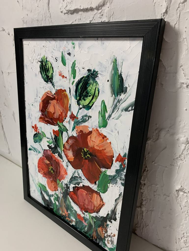 Original Expressionism Floral Painting by Vita Schagen