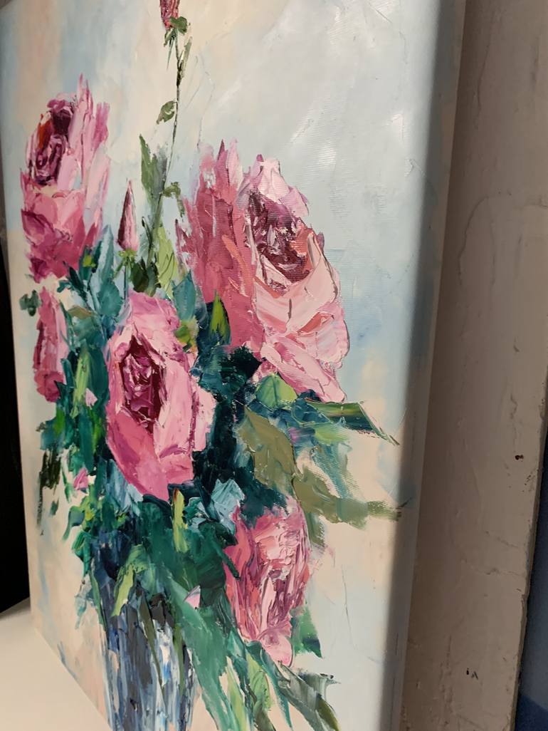 Original Expressionism Floral Painting by Vita Schagen