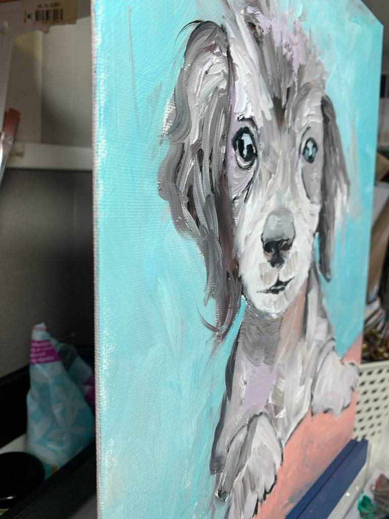 Original Expressionism Dogs Painting by Vita Schagen