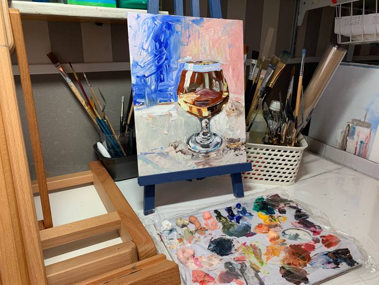 Original Expressionism Still Life Painting by Vita Schagen