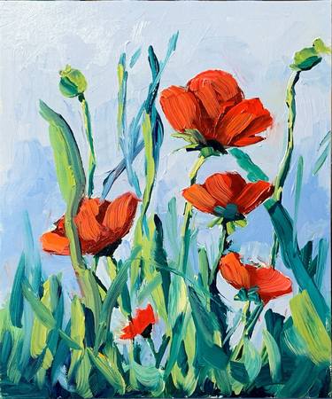 Print of Impressionism Floral Paintings by Vita Schagen