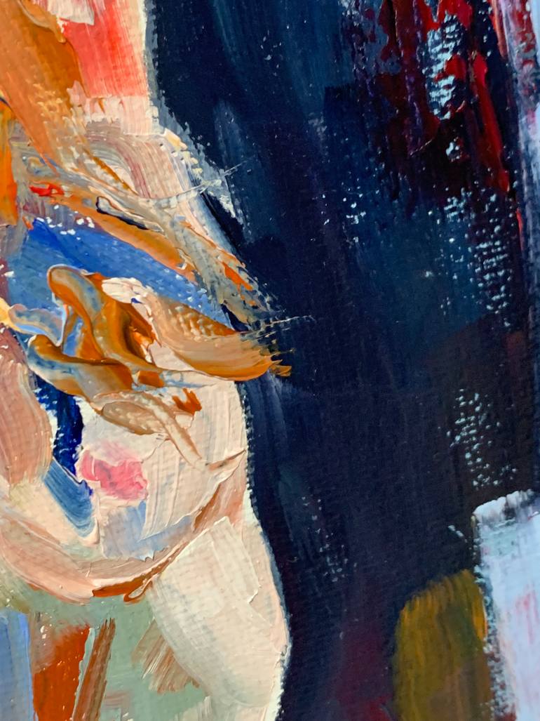 Original Expressionism Nude Painting by Vita Schagen