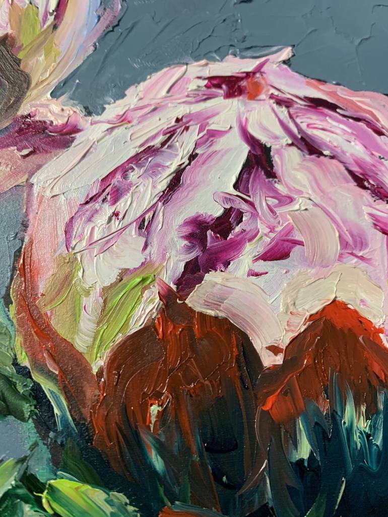 Original Expressionism Floral Painting by Vita Schagen