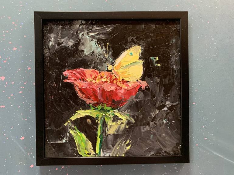 Original Expressionism Floral Painting by Vita Schagen