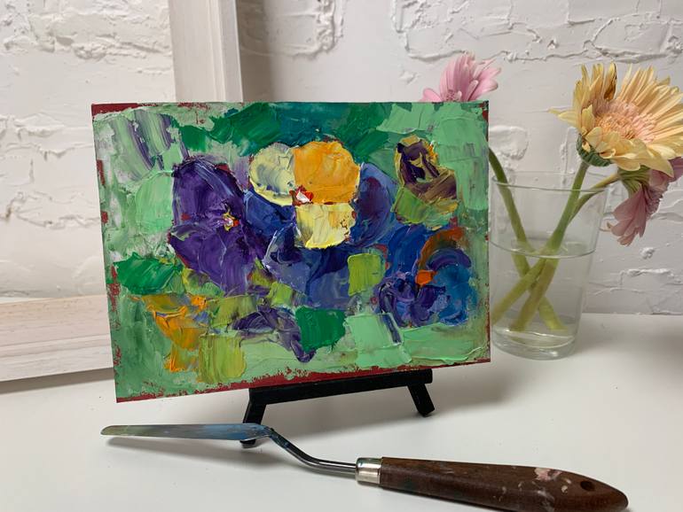 Original Abstract Expressionism Floral Painting by Vita Schagen
