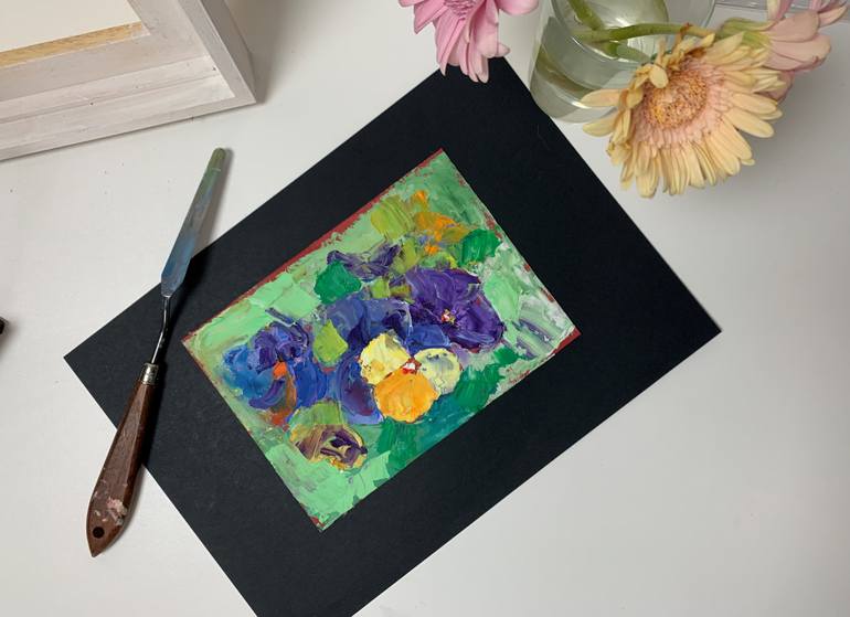 Original Abstract Expressionism Floral Painting by Vita Schagen