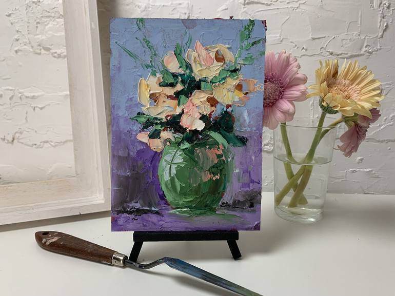 Original Expressionism Floral Painting by Vita Schagen