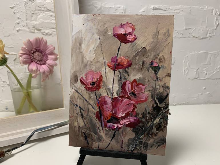 Original Expressionism Floral Painting by Vita Schagen