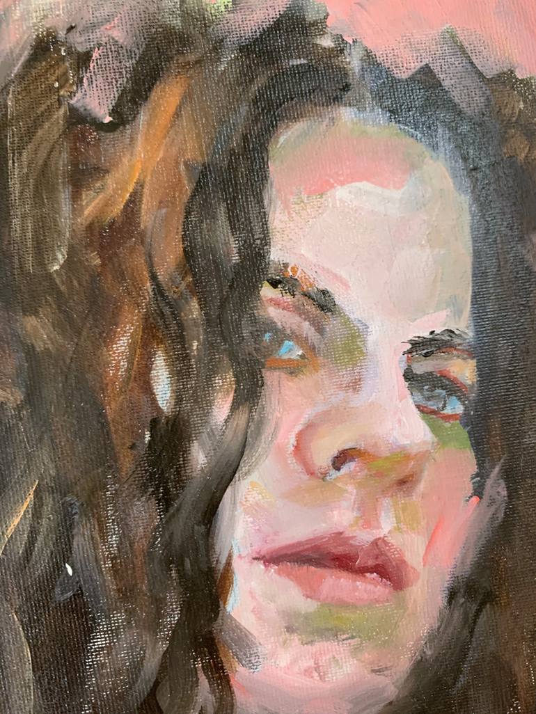 Original Expressionism Portrait Painting by Vita Schagen