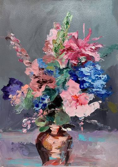 Bouquet of abstract flowers. thumb