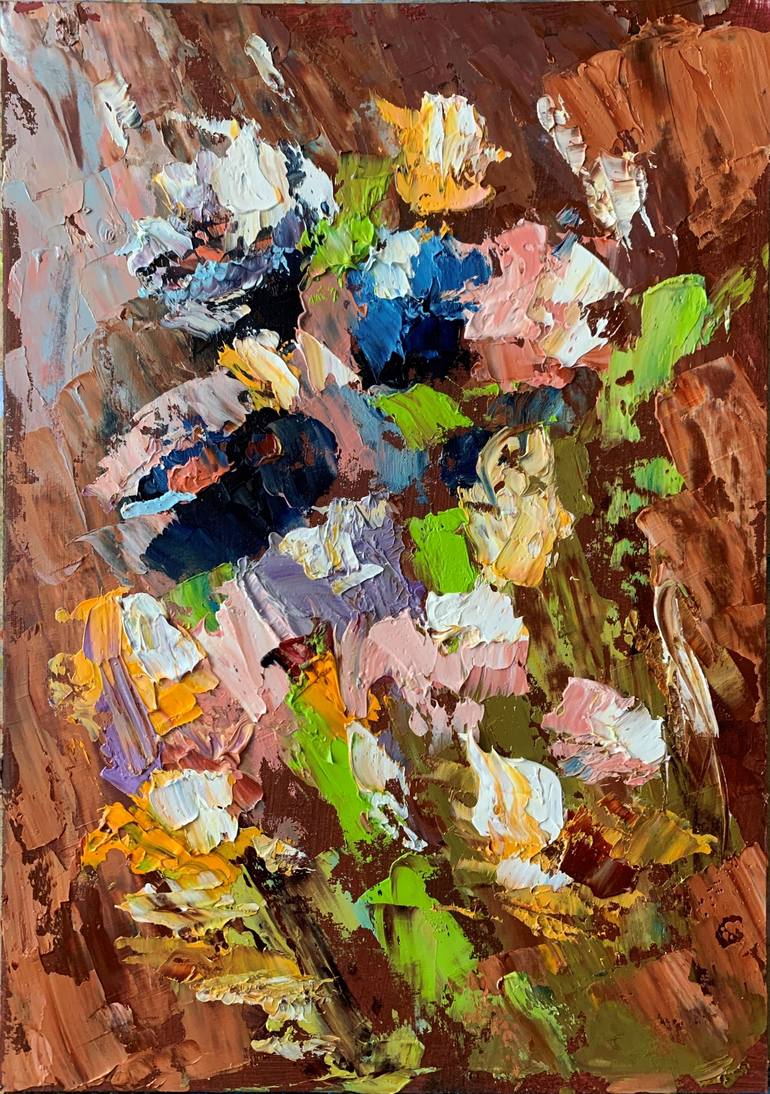 Form of My Prayer - Big Sur abstract palette knife painting - Metal Pr –  Talya Johnson