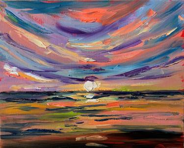 Abstract Landscape. Palette knife oil painting thumb