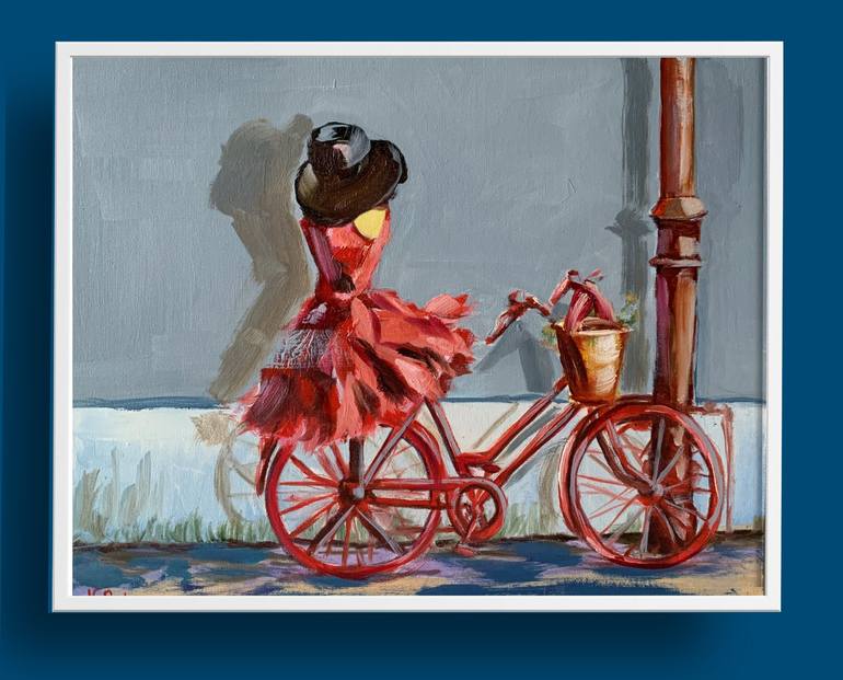 Original Contemporary Bike Painting by Vita Schagen