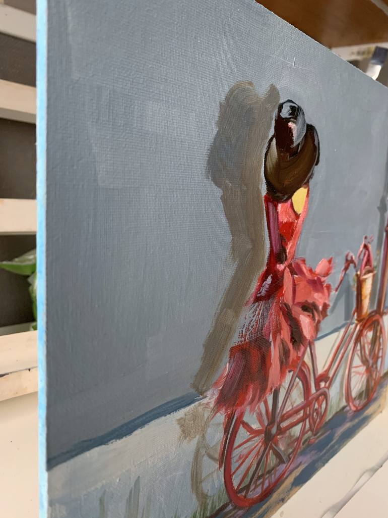 Original Bike Painting by Vita Schagen