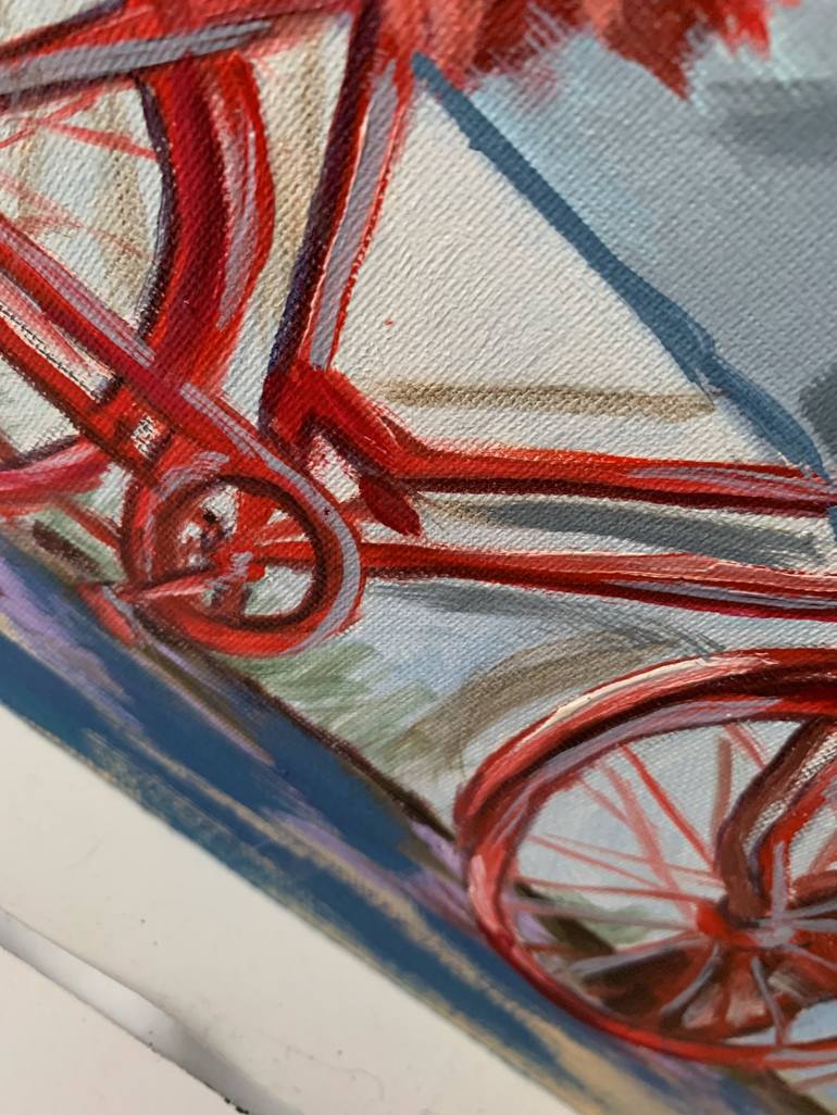 Original Bike Painting by Vita Schagen