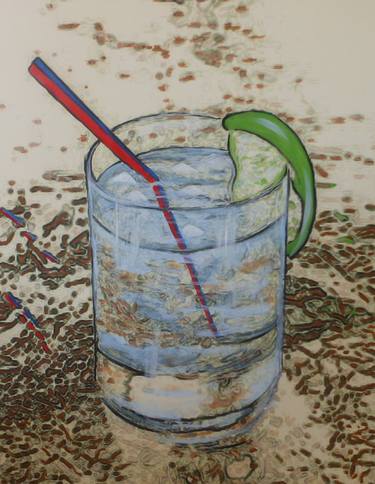 Print of Food & Drink Paintings by Villat Jean-Christian