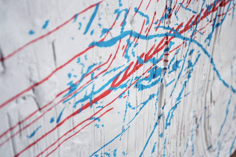 Original Abstract People Painting by Juan Mutis