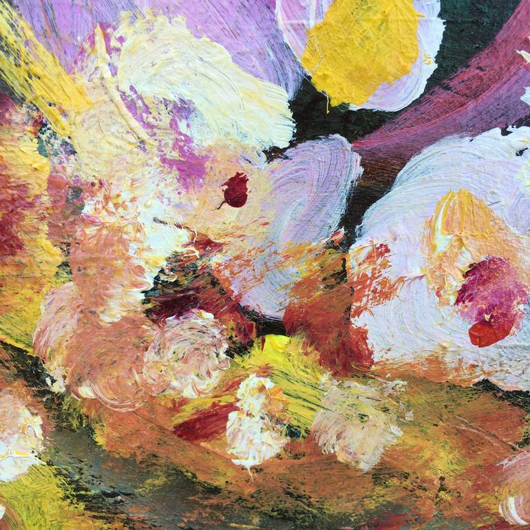 Original Abstract Expressionism Floral Painting by Mary Kinzelberg