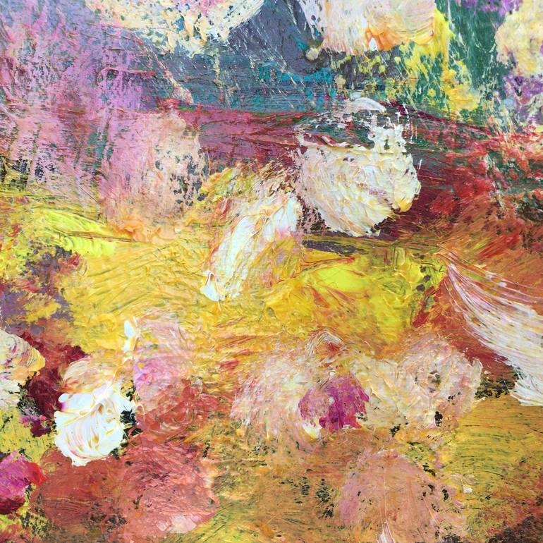 Original Abstract Expressionism Floral Painting by Mary Kinzelberg