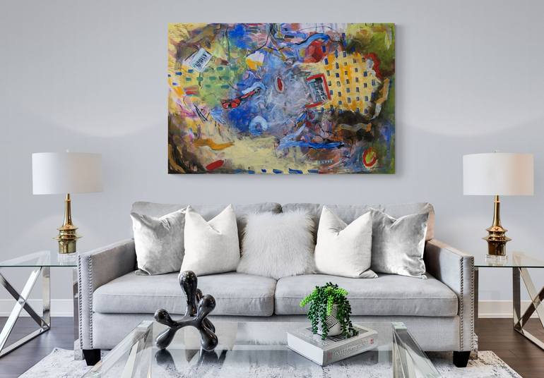 Original Abstract Expressionism Abstract Painting by Mary Kinzelberg