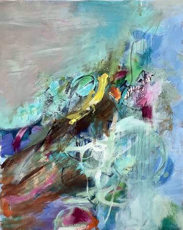 Original Abstract Water Paintings by Mary Kinzelberg