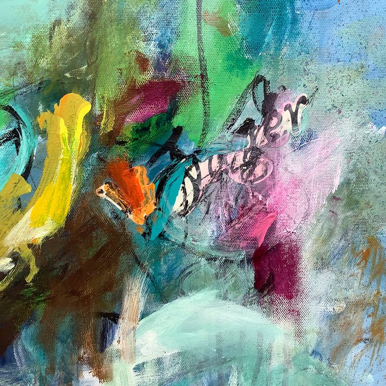 Original Abstract Water Painting by Mary Kinzelberg