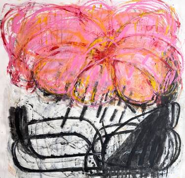 Original Expressionism Abstract Painting by Sinisa Janjic Re
