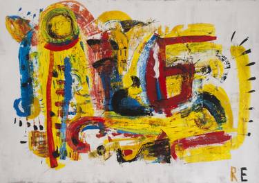 Print of Expressionism Abstract Paintings by Sinisa Janjic Re