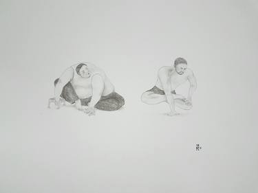 Original Figurative Humor Drawings by Michelle Yap