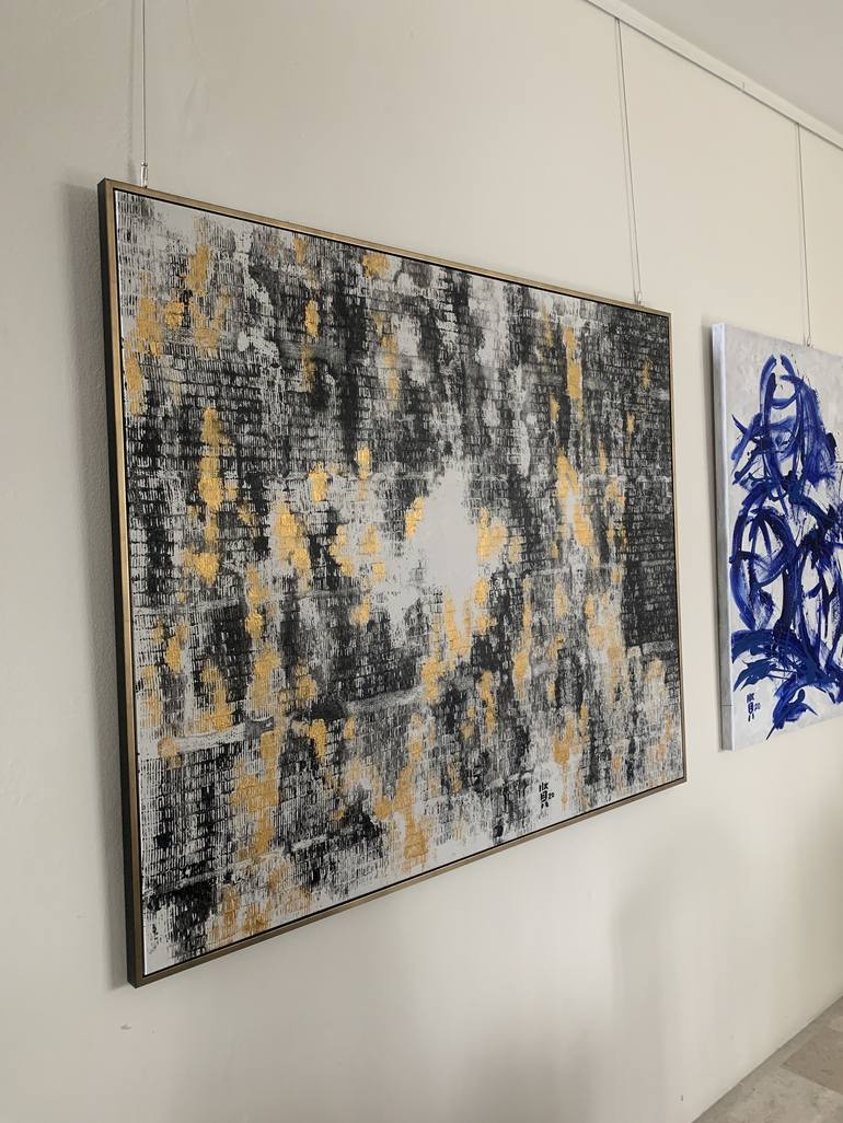Original Abstract Expressionism Abstract Painting by Michelle Yap
