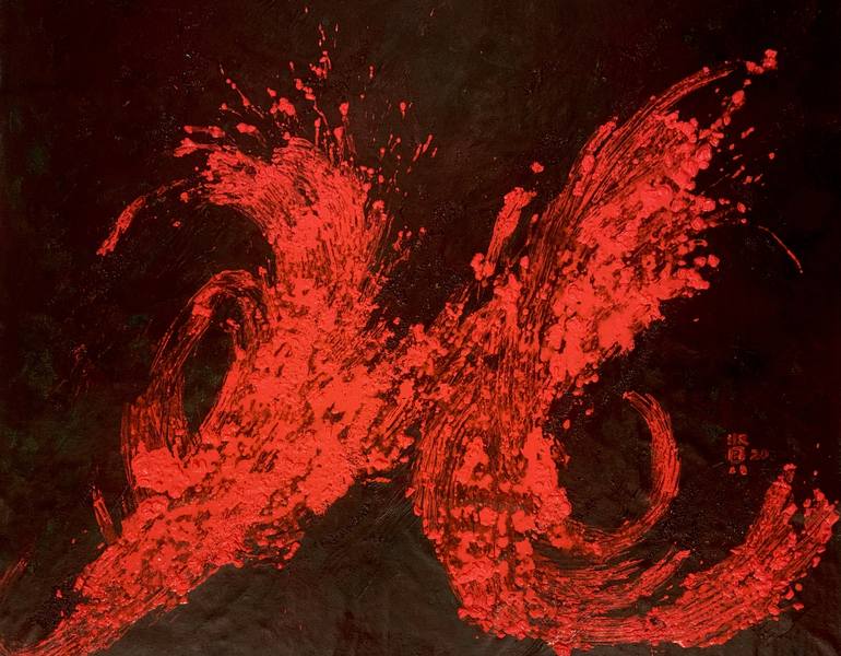 Original Abstract Expressionism Abstract Paintings by Michelle Yap