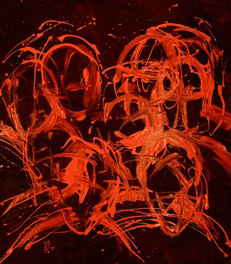 Original Abstract Expressionism Abstract Paintings by Michelle Yap