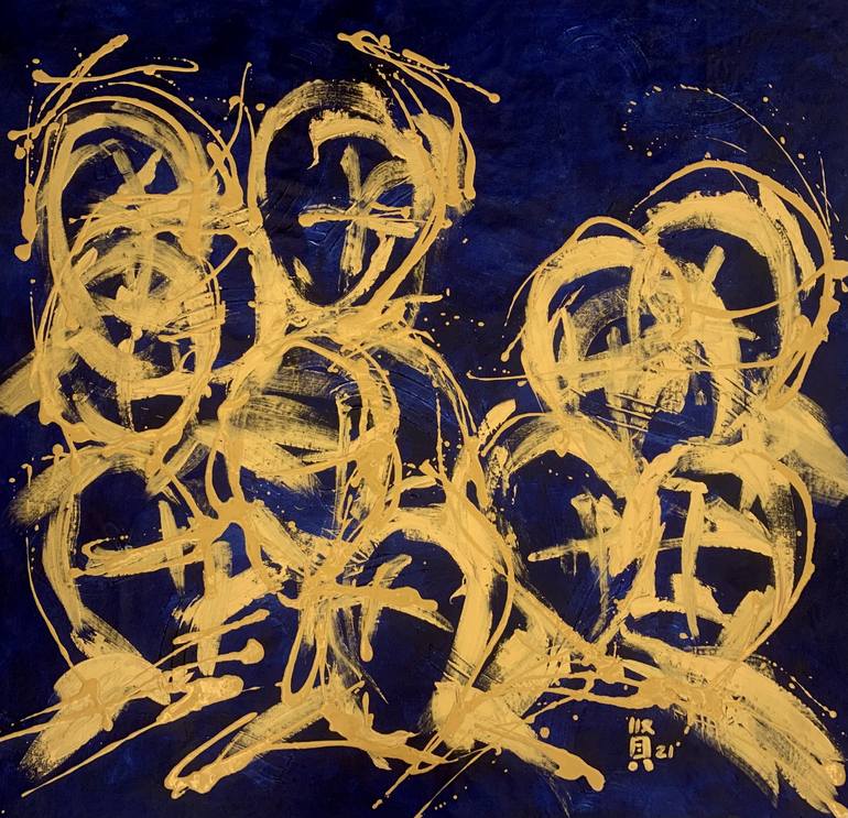 Original Abstract Expressionism Abstract Paintings by Michelle Yap