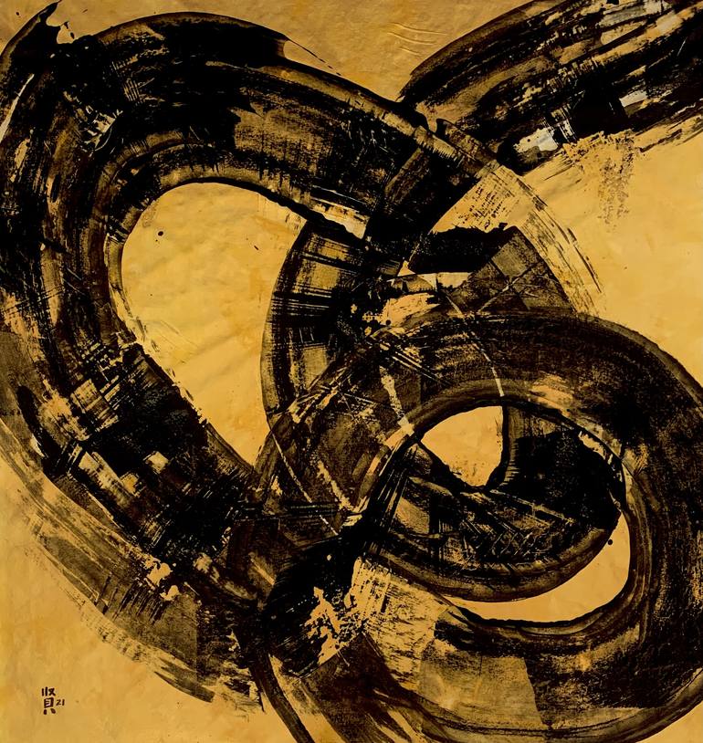 Original Abstract Expressionism Abstract Paintings by Michelle Yap