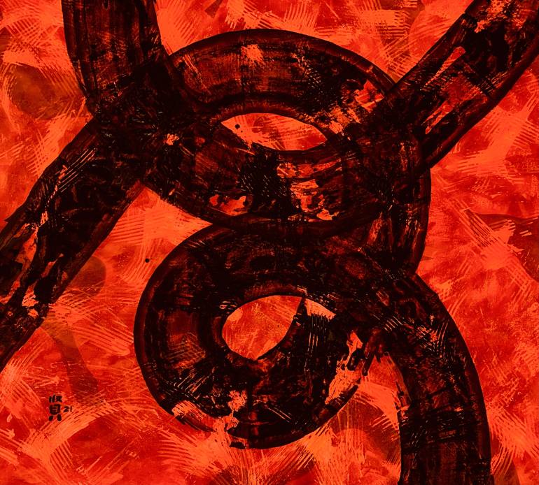 Original Art Deco Abstract Paintings by Michelle Yap