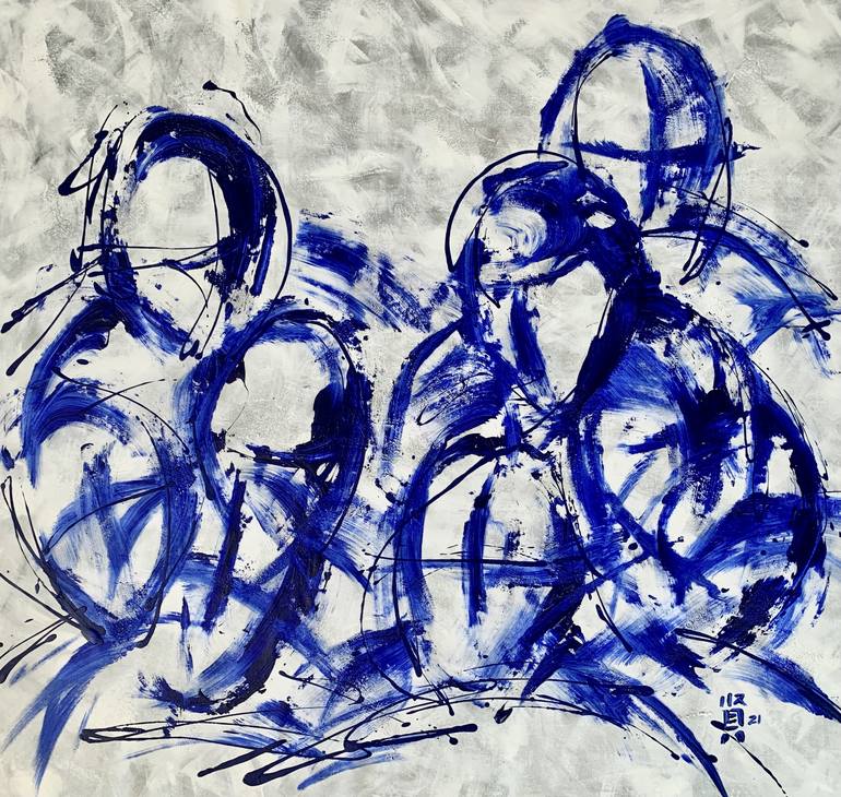 Original Abstract Expressionism Abstract Paintings by Michelle Yap