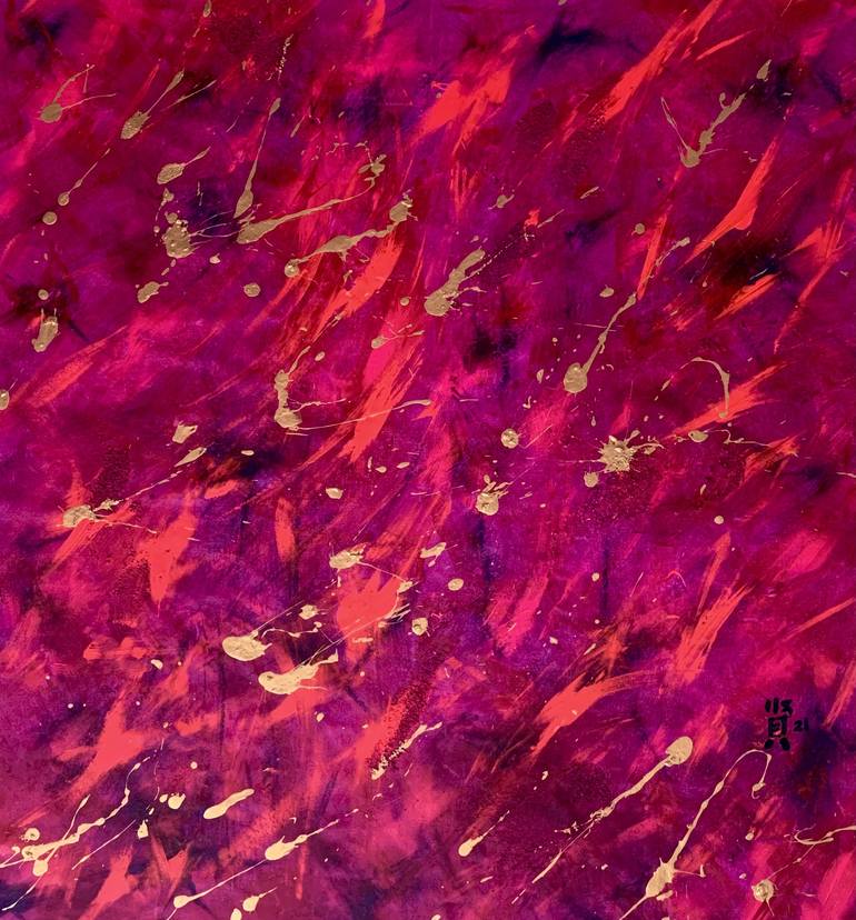 Original Abstract Expressionism Abstract Paintings by Michelle Yap