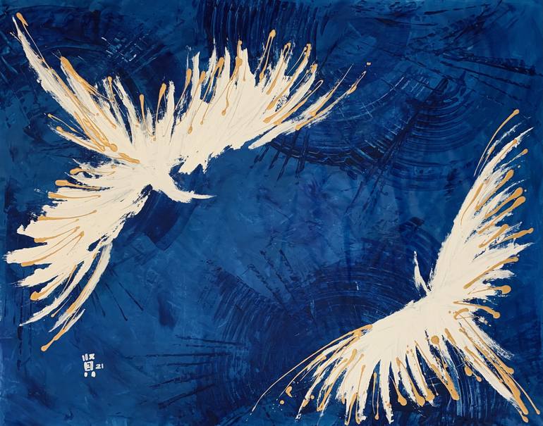 Original Abstract Expressionism Abstract Paintings by Michelle Yap