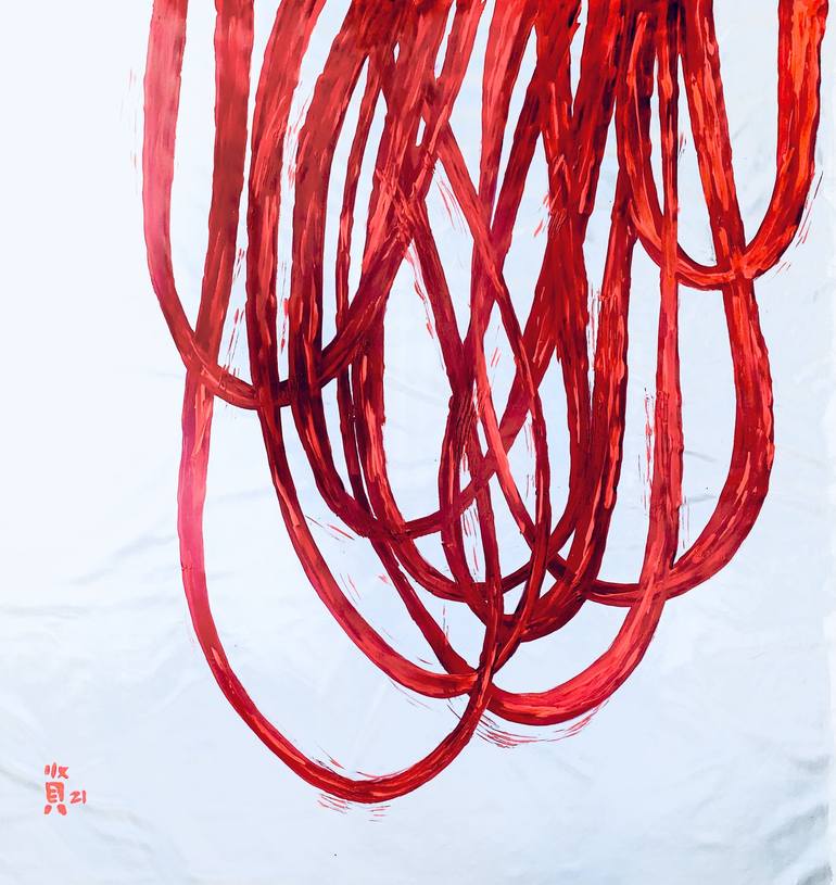 Original Abstract Expressionism Abstract Paintings by Michelle Yap
