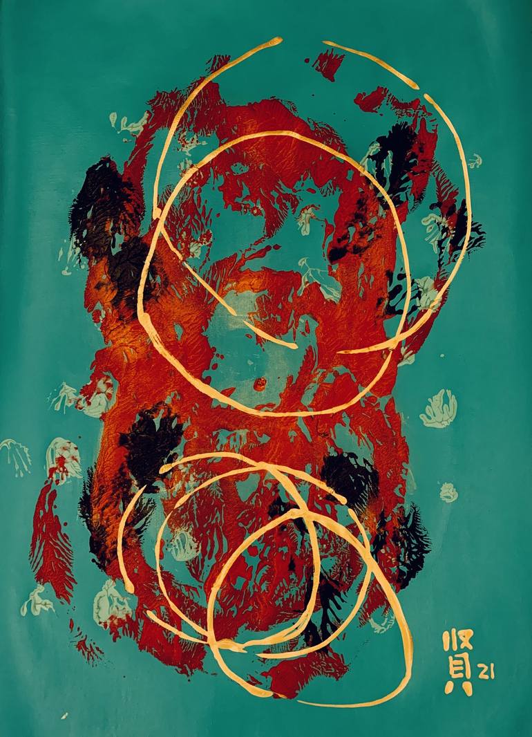 Original Abstract Expressionism Abstract Paintings by Michelle Yap